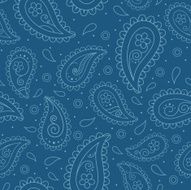 Seamless pattern with paisley design