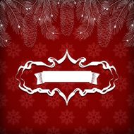 Christmas greeting card vector