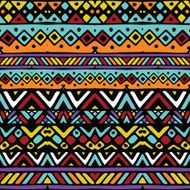 Colored ethnic mexican tribal stripes seamless pattern N2