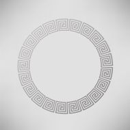 Greek Ornamental Circle Frame