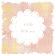 Light love red orange yellow pastel background in autumn