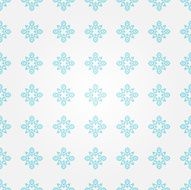 Seamless abstract white pattern with blue decorative elements