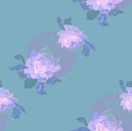 The pattern of flowers and branches