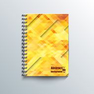 Notepad template with abstract background N19