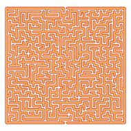 Labyrinth Isolated on White Background N2