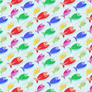 repetitive pattern background with fish