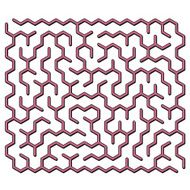 Labyrinth Isolated on White Background N3