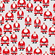 Santa Claus seamless pattern Christmas background Ornament of