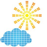 Sun icon and design element