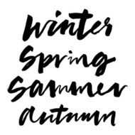 Spring summer autumn winter Calligraphy N2