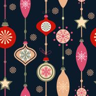 Christmas decorations on blue