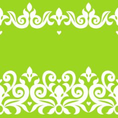 Vector seamless border in Victorian style N29