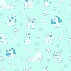 Seamless Pattern - Dogs!