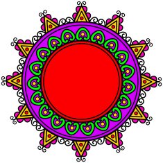 Colorful Circle Frame