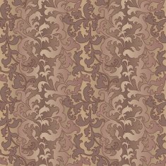 Seamless ornate leaves background - Taupe Tan & Blue Green