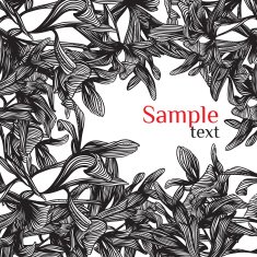 invitation letter or postcard from iron mechanical flowers N2
