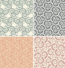 Vintage seamless patterns N8