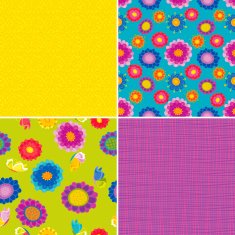 Set of Summer Floral Patterns N3