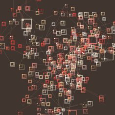 Mechanic Branch Rectangle Pattern Digital Artwork