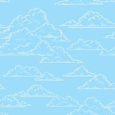 Clouds seamless pattern N6