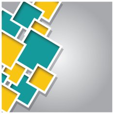 Abstract 3d square background colorful tiles geometric vector illustration N3