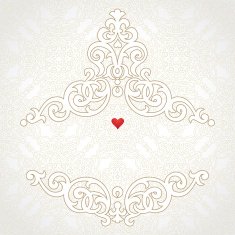 Vector lace card in east style N2