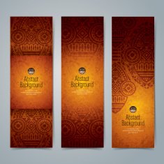 Collection banner design African art background N2