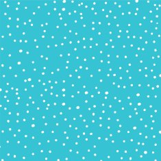 Blue And White Polka-Dots On Yellow