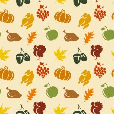 Thanksgiving seamless pattern N4