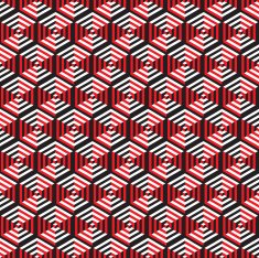 Seamless Abstract Geometric Optical Illusion Pattern Background