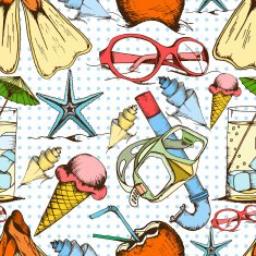 Summer seamless pattern N21