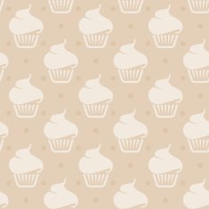 Seamless Background with Cupcakes N3