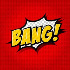Bang! Comic Speech Bubble Cartoon