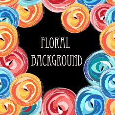 bright graphic floral