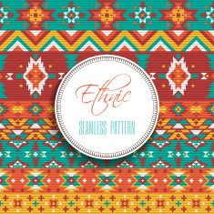 Ethnic Geometric Seamless Pattern N10