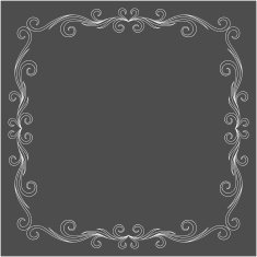 Vintage Greeting Card Frame Design N6