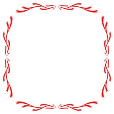 Red Vintage Frame Design For Greeting Card