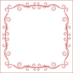 Vintage Greeting Card Frame Design N10