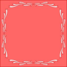 Red Vintage Frame Design For Greeting Card N2