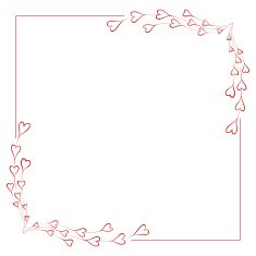 Greeting frame for valentine's day N7
