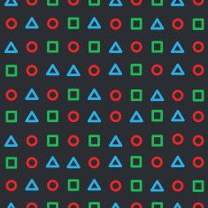 Background circle triangle square N3