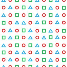 Background circle triangle square N4