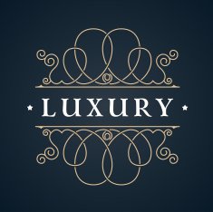 Calligraphic Luxury Emblem logo