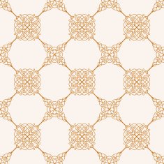 Seamless gold baroque background in vintage style