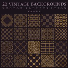Vintage backgrounds Seamless pattern ornament