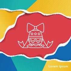 easter egg line icon N9