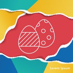 easter egg line icon N12