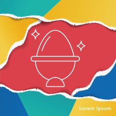 easter egg line icon N13