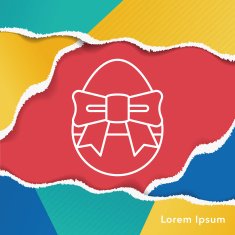 easter egg line icon N18