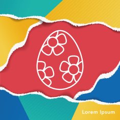 easter egg line icon N20